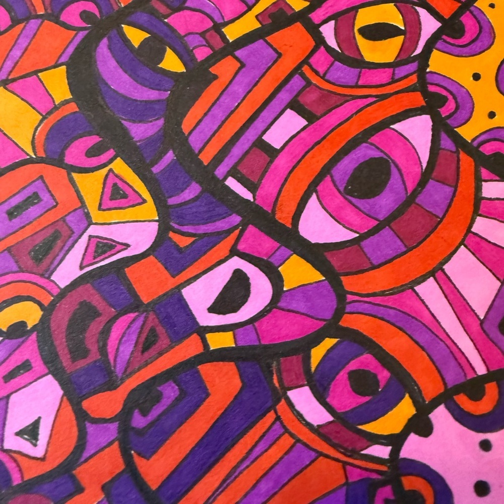 Original Intuitive Abstract Drawing - Picture 4 of 6